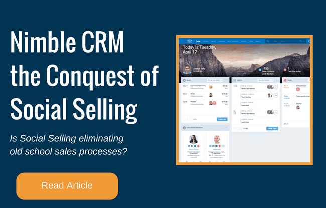 Nimble CRM & the Conquest of Social Selling