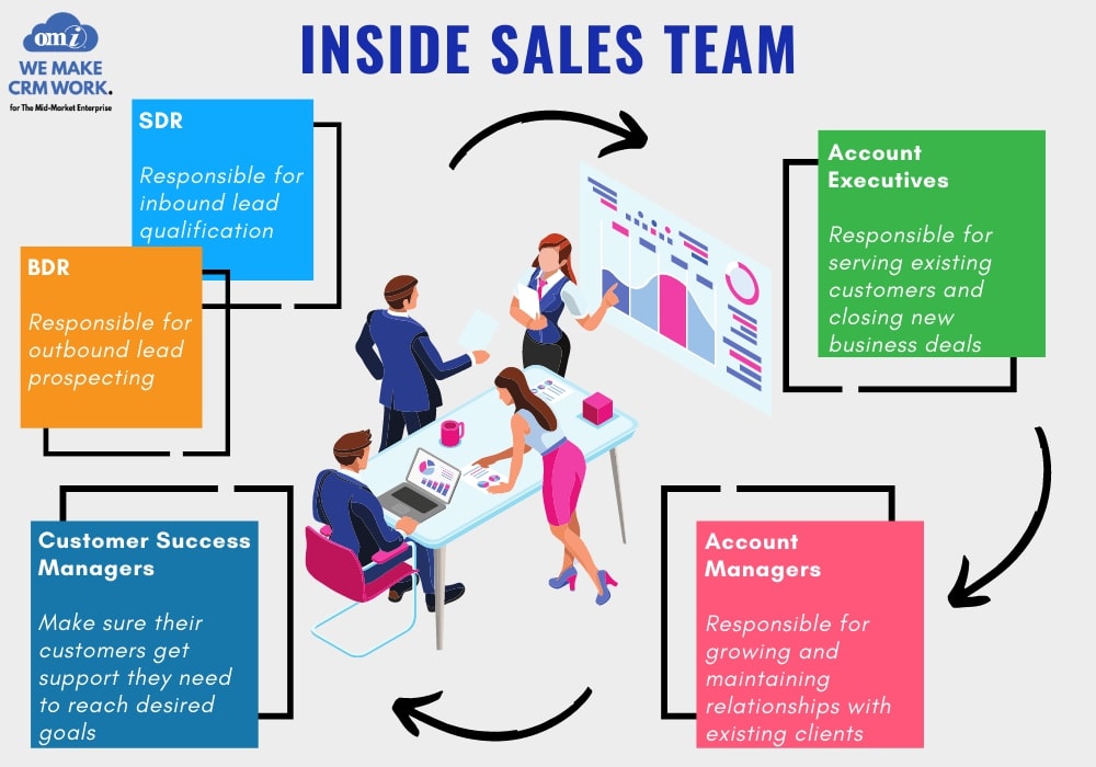 Sales Team: BRD, SDR, Customer success managers, Account executives, Account managers